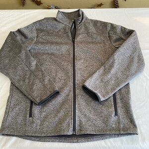 Eddie Bauer Men's StormRepel soft shell Heather Gray Full-Zip Jacket XL